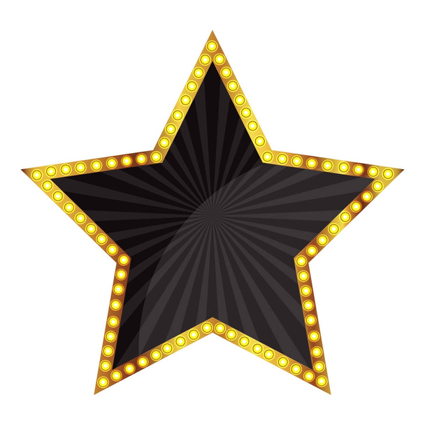 金の星のベクトル図 - ベクター画像