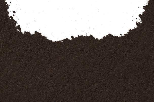 Texture of soil isolated on white background - Photo, Image
