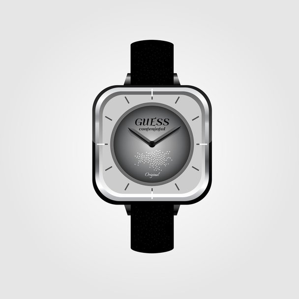Vector illustration of a wristwatch. - Vetor, Imagem