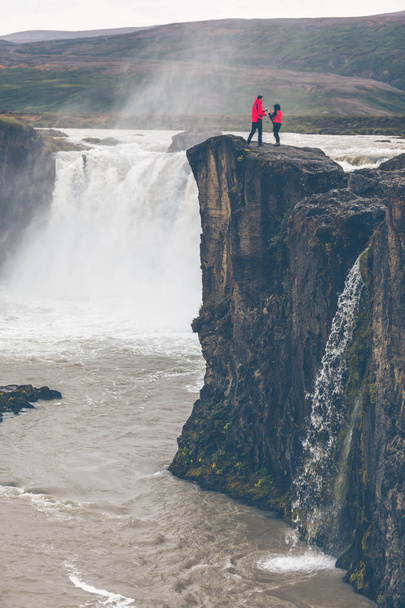 Waterval van Godafoss in IJsland - Foto, afbeelding