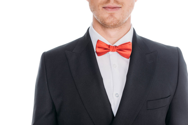 man in suit and bow tie    - Фото, зображення