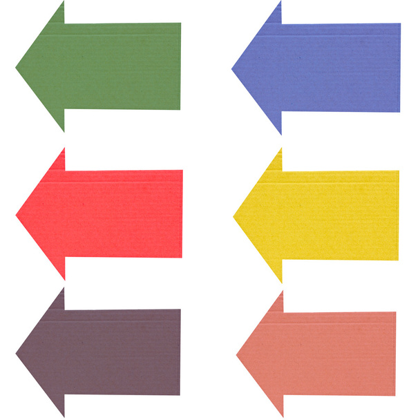 Color arrows recycle paper. - Fotó, kép