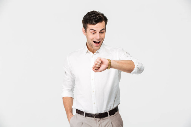 Portrait of an excited young man - Photo, Image
