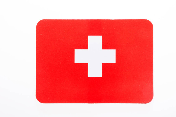 Символ швейцарского флага изолирован
 - Фото, изображение