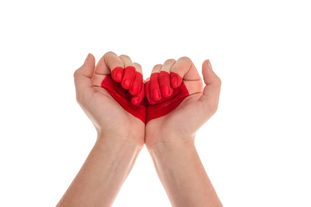 Mani con simbolo del cuore
 - Foto, immagini