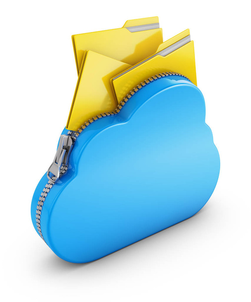 Cloud and folders - Photo, Image