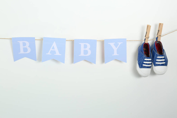 Child's shoes and word Baby - Photo, image