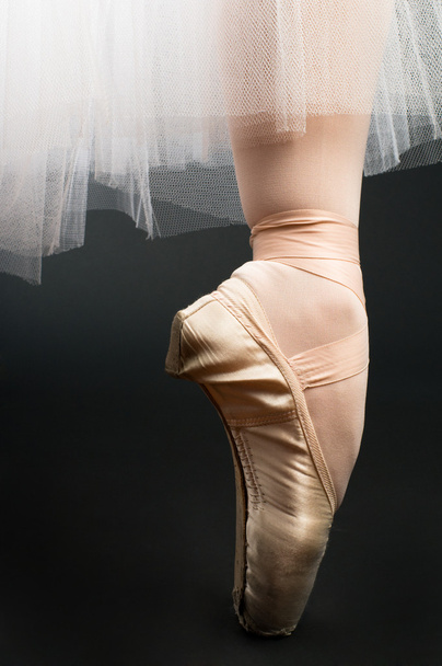 Legs in ballet shoes - 写真・画像