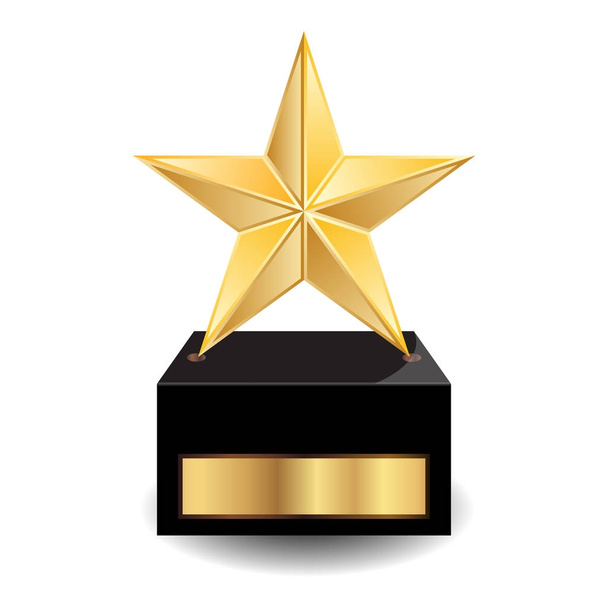 Vectorillustratie van gouden ster award - Vector, afbeelding