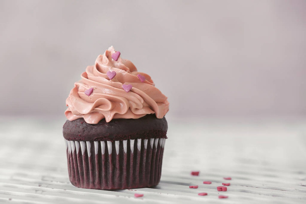 Delicious chocolate cupcake  - Фото, зображення