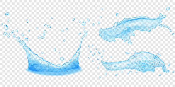 Crown and splashes of water - Vector, Image