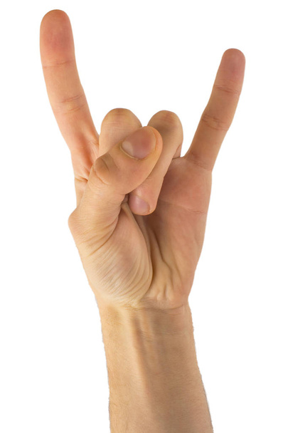 hand sign isolated on white background - Foto, afbeelding
