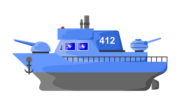 sophisticated military warships - Vector, Image