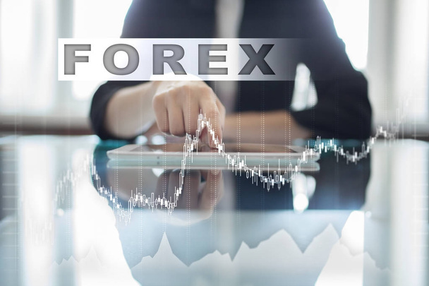 Forex trading, Online investment. Business, internet and technology concept. - Foto, Bild