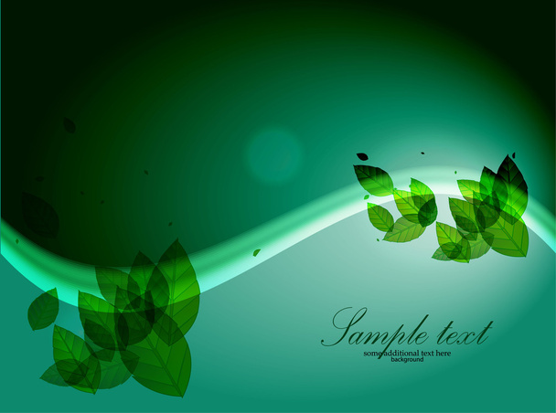 Blue and green background - Vector, Image