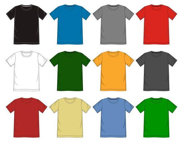 Vektor T-Shirt Template Kollektion - Vektor, Bild
