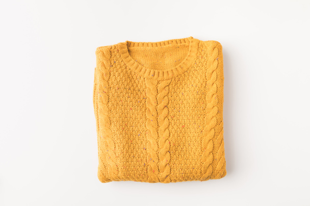 knitted yellow sweater - Foto, Imagem
