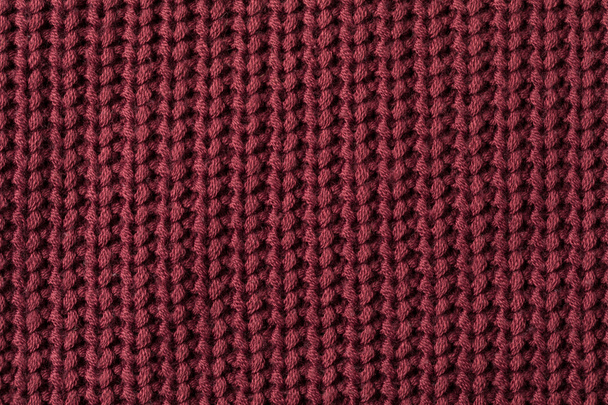 texture of burgundy sweater - Foto, Bild