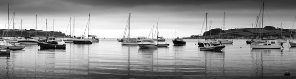 still boats on the waters of falmouth Cornwall. - Photo, Image