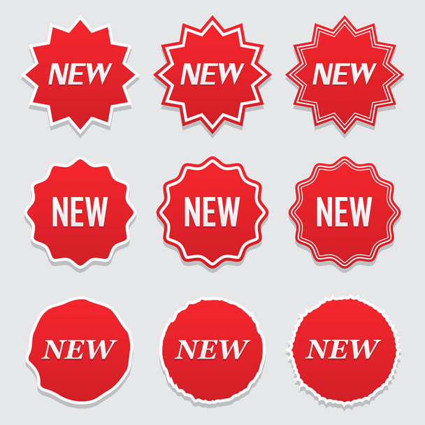 New tag icon, label ang sticker. Big set - Vector, Image