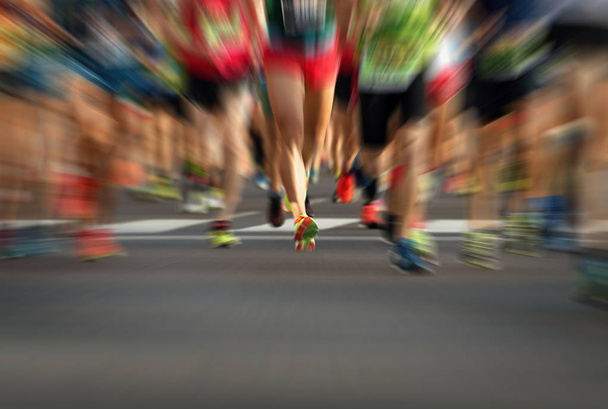 マラソン ランニング - 写真・画像