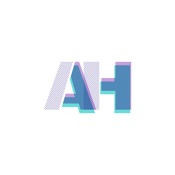 ah line logo vector illustration - Vector, Image