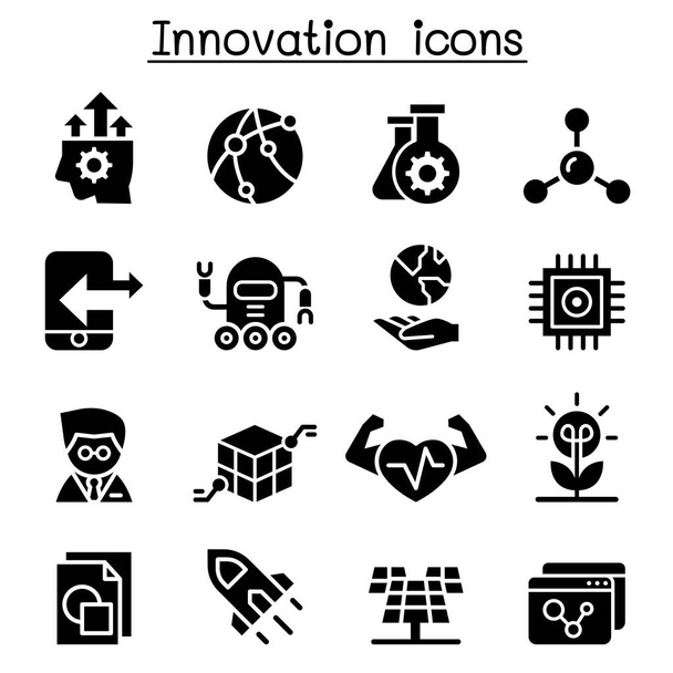 イノベーション ・技術のアイコンを設定 - ベクター画像