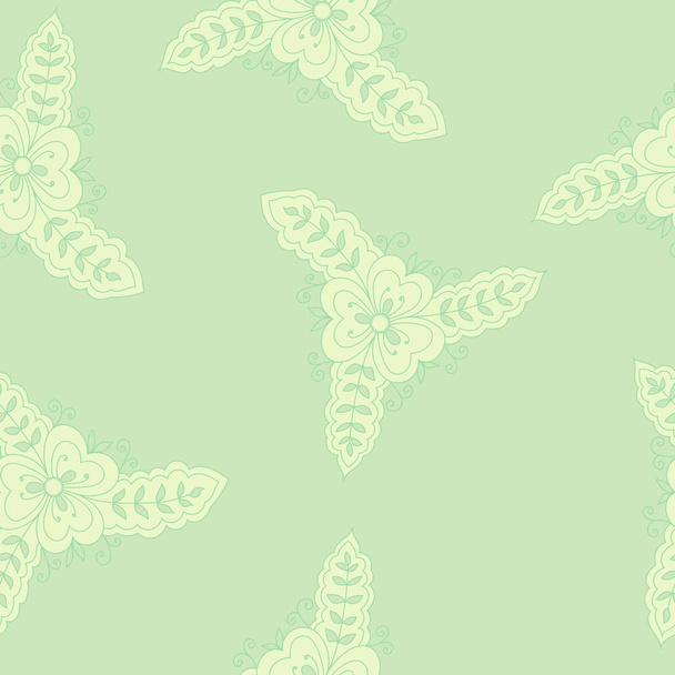 Seamless pattern with indian elements, vector. Swatch is in the panel. Contour is smooth. Elements hidden under mask, not cut off. - Vektori, kuva