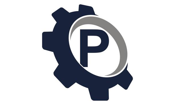 Логотип Gear P
 - Вектор,изображение