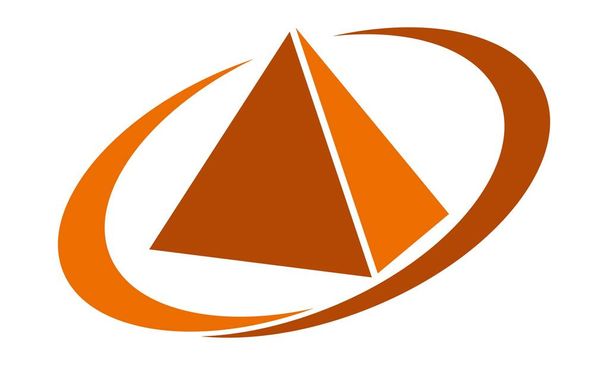 Pyramid Service Логотип дизайн вектор
 - Вектор,изображение