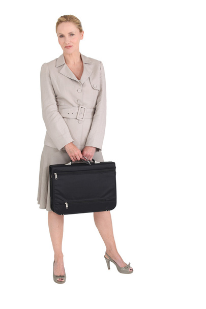 Businesswoman with briefcase - Foto, Imagen