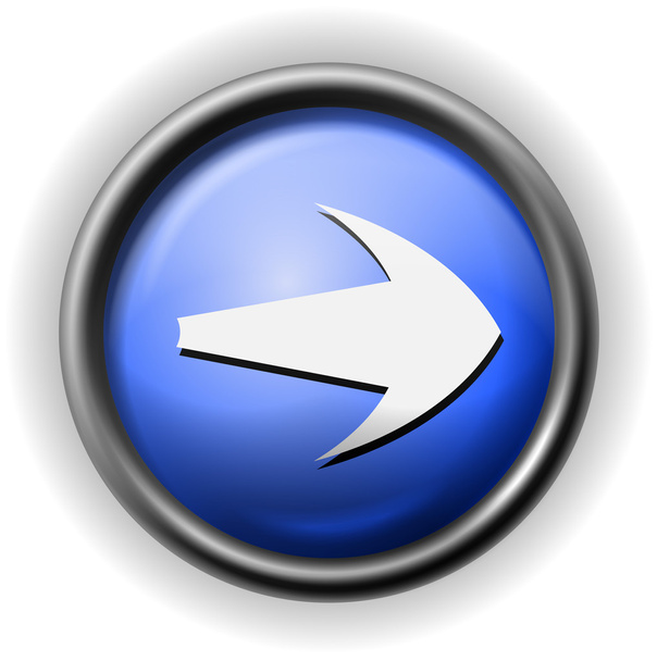Glass arrow icon - Вектор, зображення