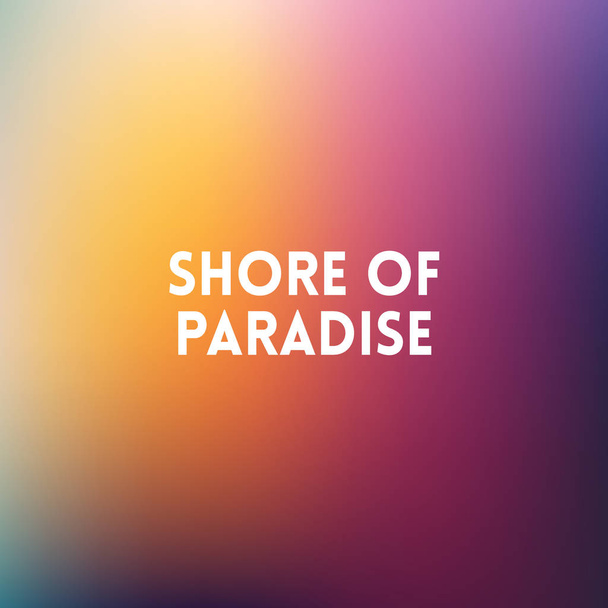 square blurred background - sunset colors With motivating quote - Вектор, зображення