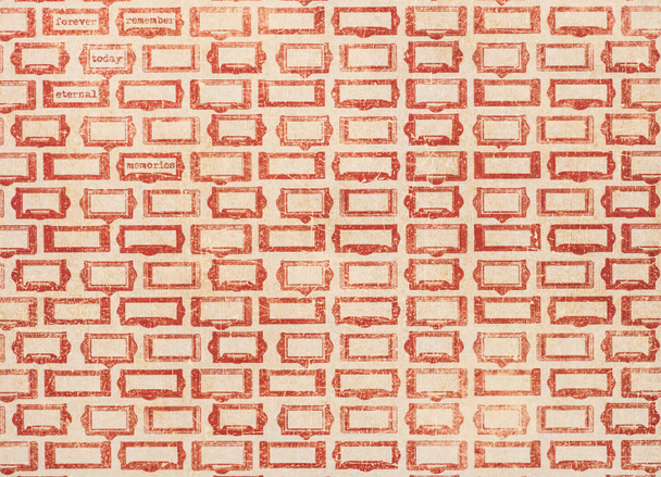 Colección de marcos rojos en beige con palabras
 - Foto, imagen