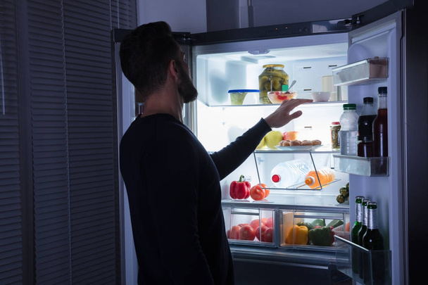 Man Looking At Refrigerator - Photo, Image