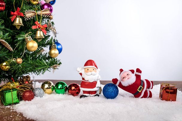 Christmas decoration Holiday or new year with Santa Claus and sn - Zdjęcie, obraz