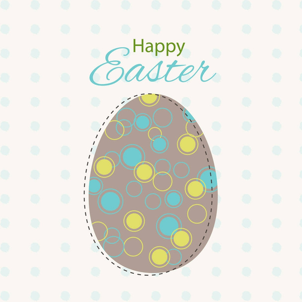 Happy Easter greeting card - Vecteur, image