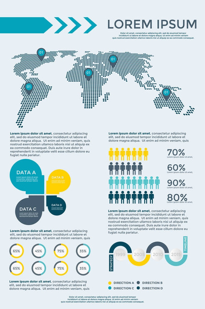 Business Infographic template  - Vektor, obrázek