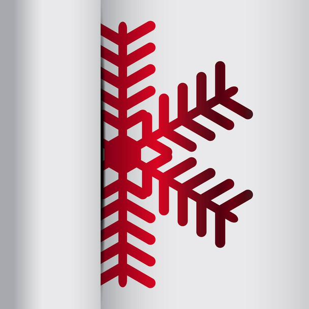 διανυσματική απεικόνιση της νιφάδας χιονιού - Διάνυσμα, εικόνα