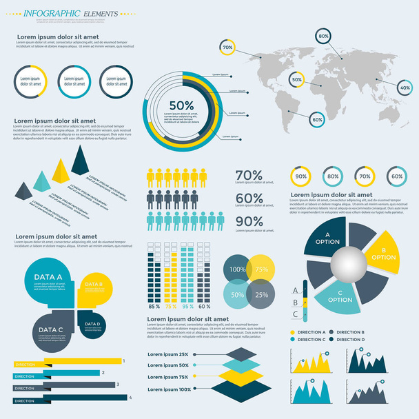 Üzleti infografikai sablon  - Vektor, kép