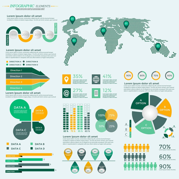 Πρότυπο επιχειρηματικού infographic  - Διάνυσμα, εικόνα