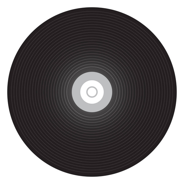 illustrazione vettoriale del disco in vinile - Vettoriali, immagini