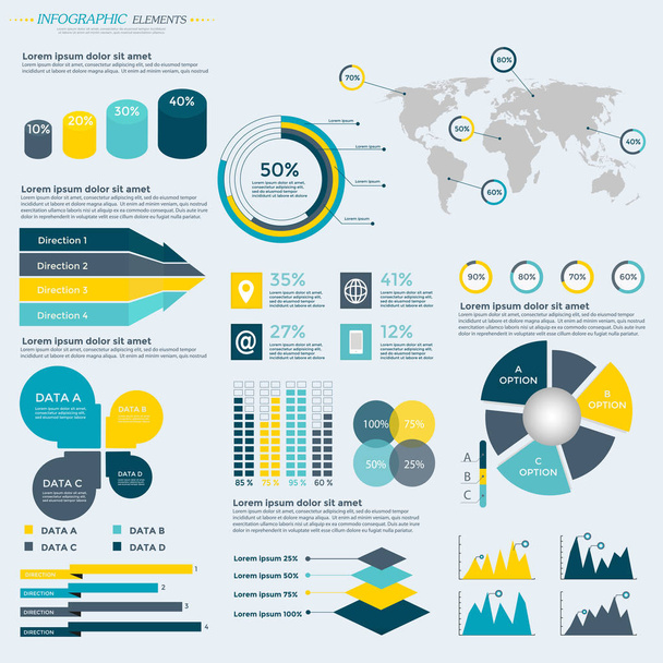 Πρότυπο επιχειρηματικού infographic  - Διάνυσμα, εικόνα