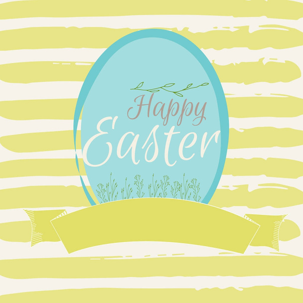 Happy Easter greeting card - Διάνυσμα, εικόνα