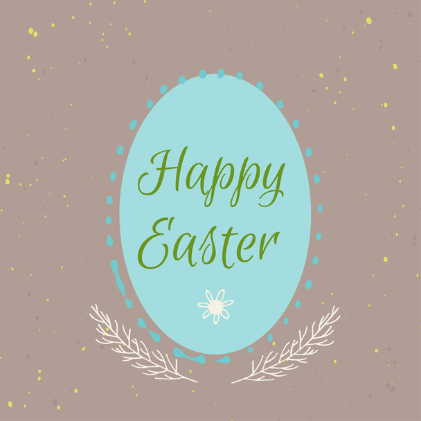 Happy Easter greeting card - Διάνυσμα, εικόνα