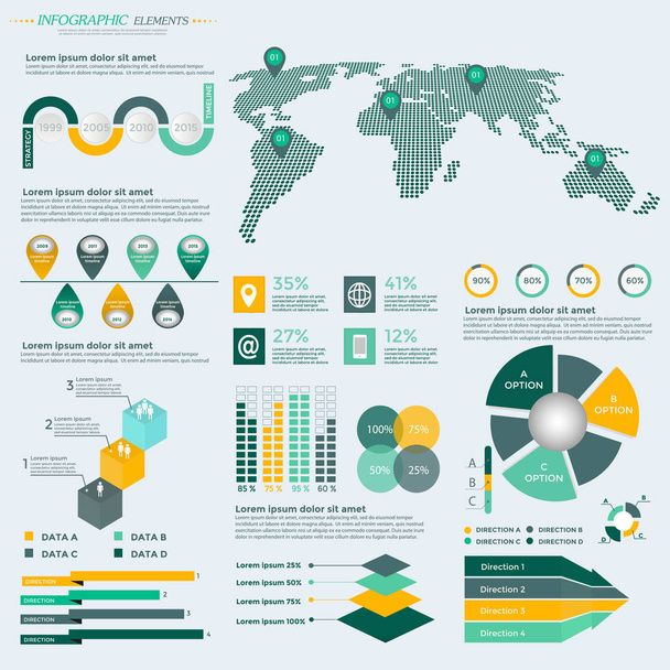 Business Infographic template  - Вектор, зображення