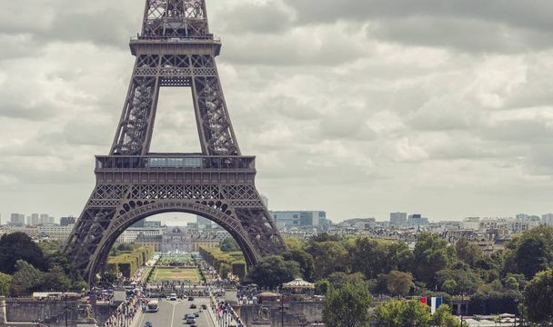 Vista de la Torre Eiffel desde el lugar del trocadero, París, Francia
 - Foto, imagen