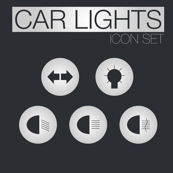 Auto světlo ikon - Vektor, obrázek