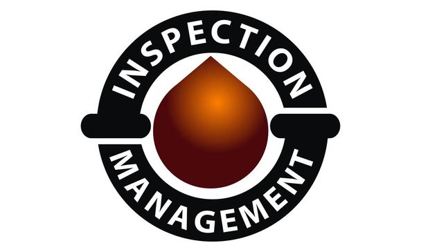 Zarządzanie inspekcji oleju - Wektor, obraz