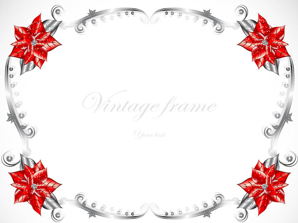 Christmas design frame - Vector, imagen